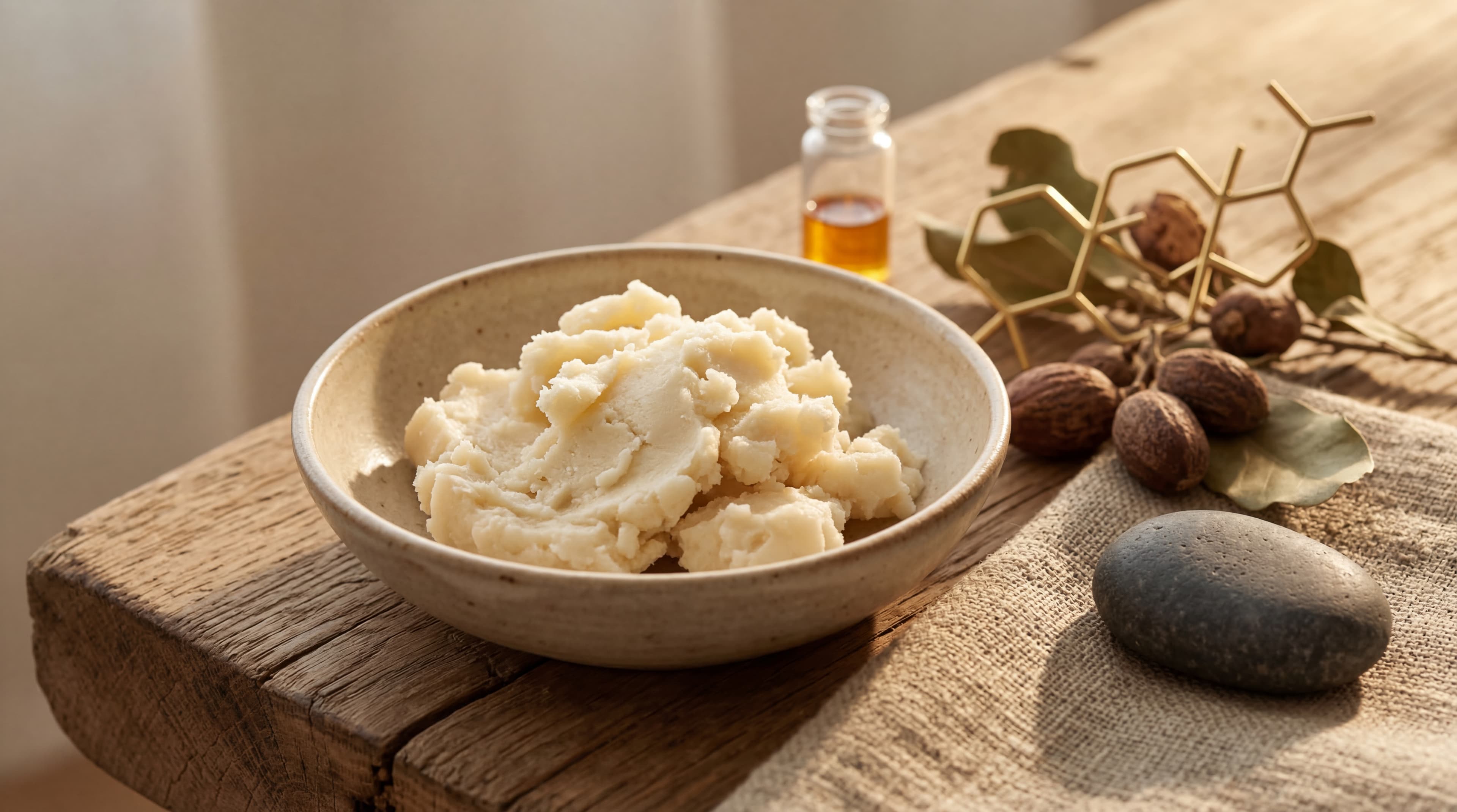 chemical composition of raw shea butter