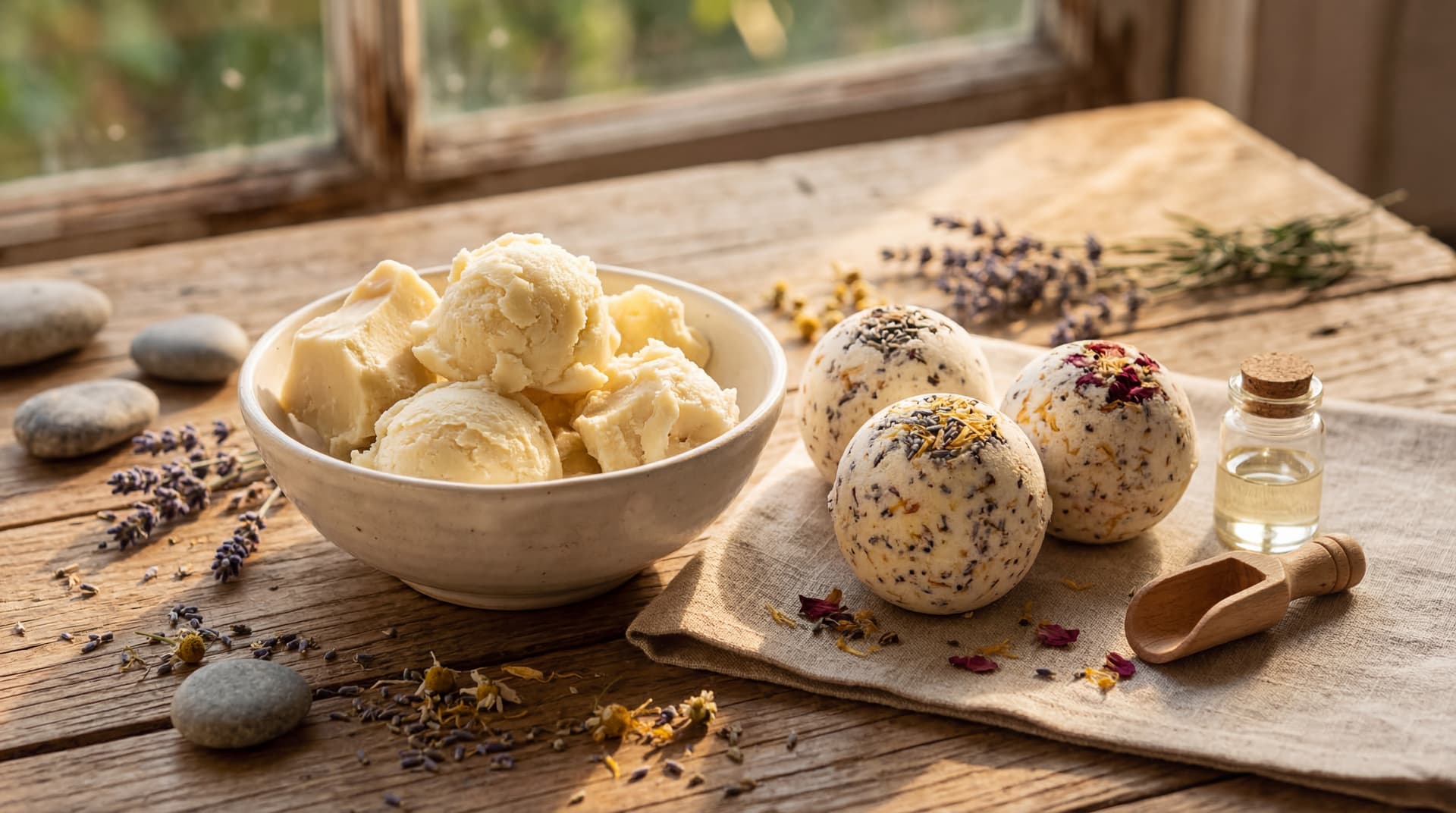 diy shea butter bath bombs