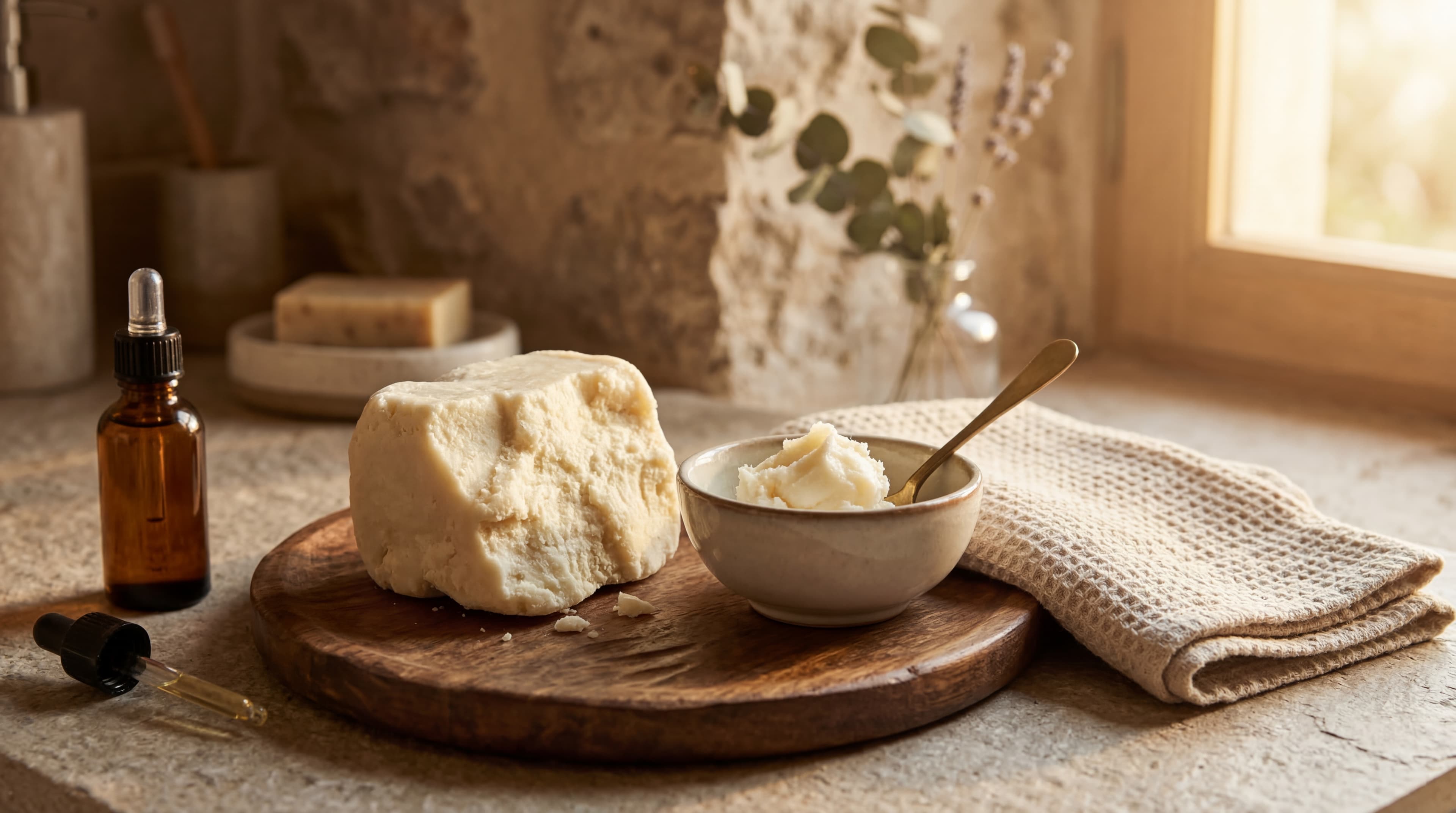 shea butter after shower routine