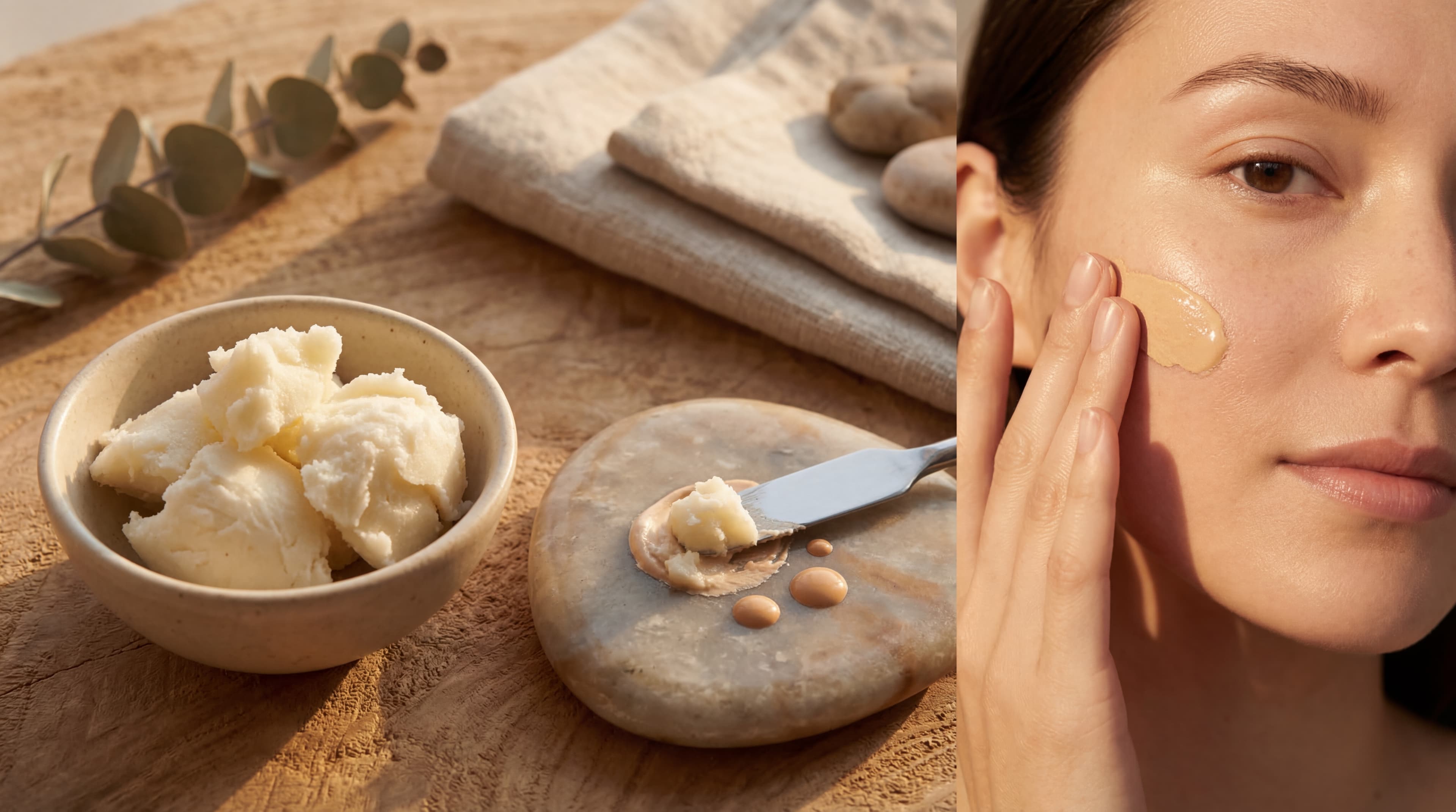 shea butter as foundation mixer