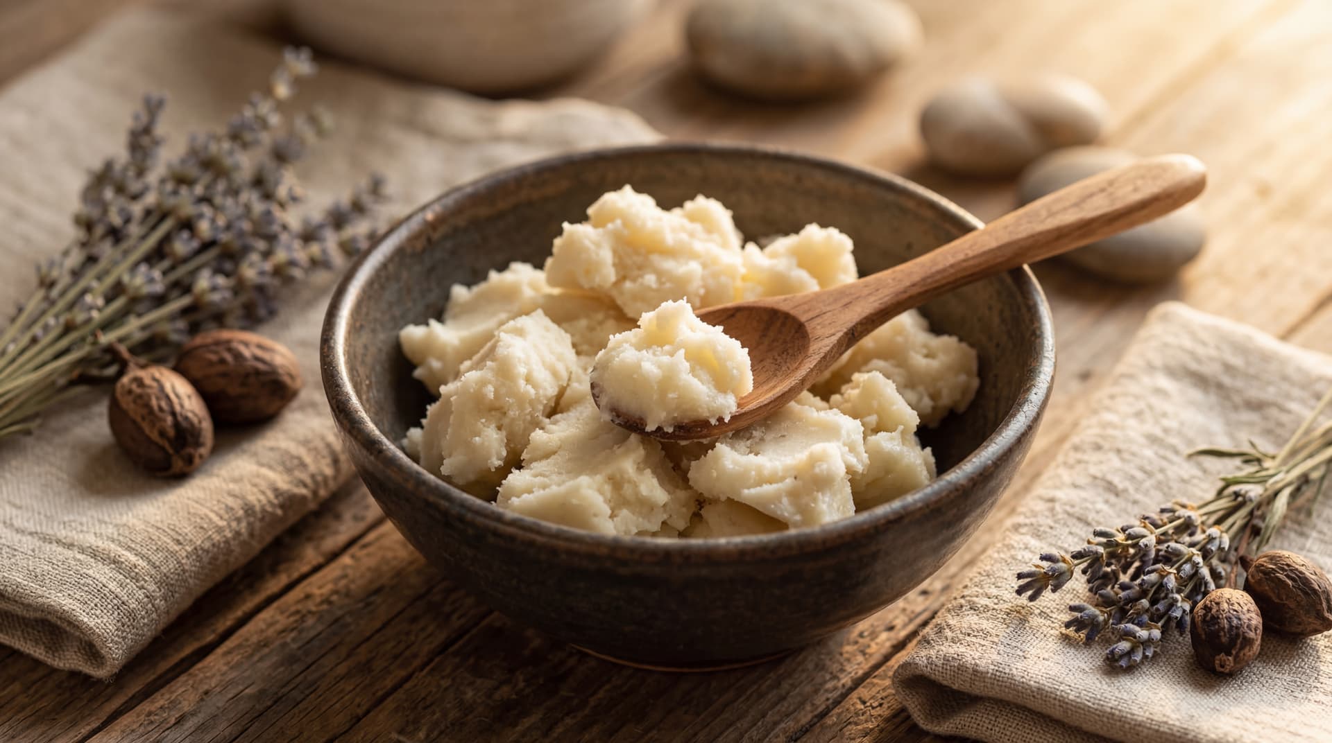 shea butter as a natural skin primer
