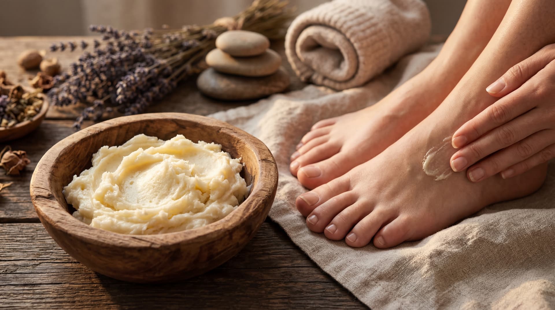 shea butter for feet and calluses