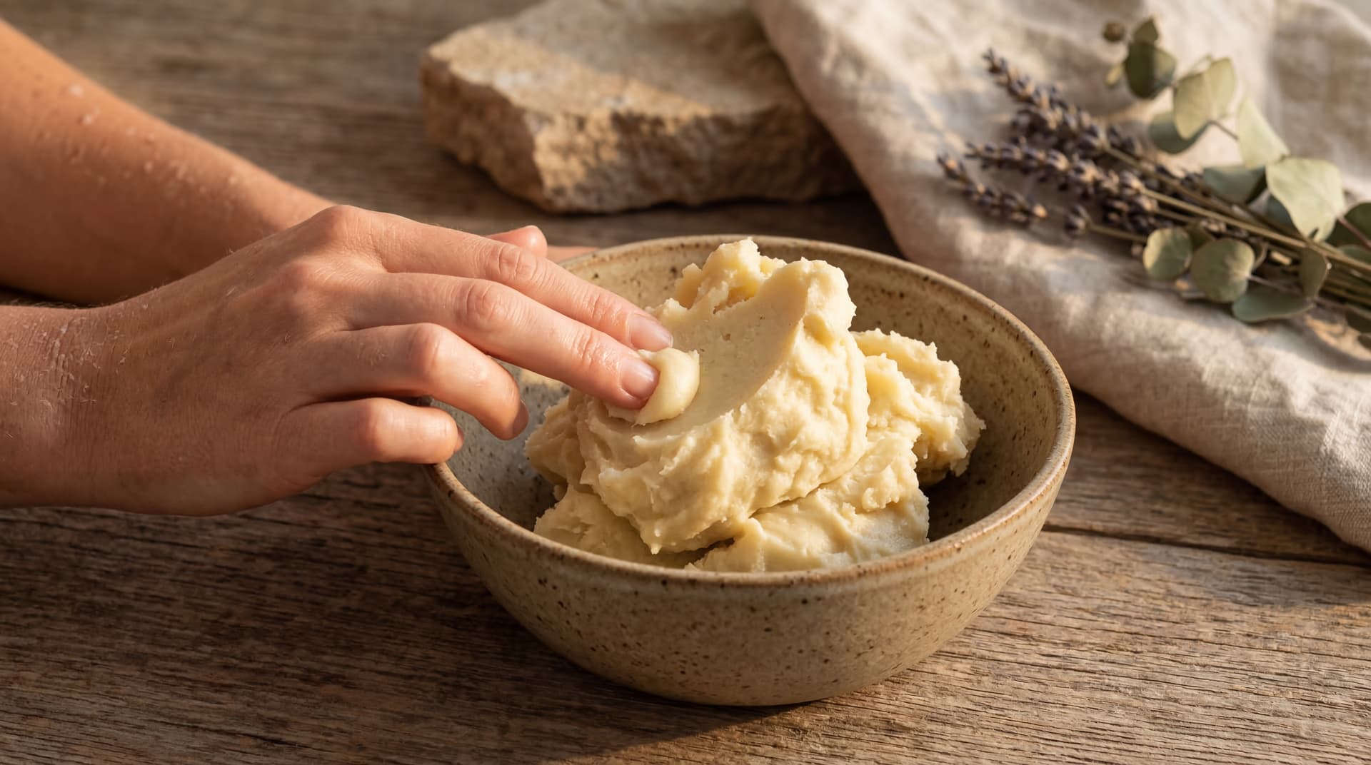 shea butter for peeling skin
